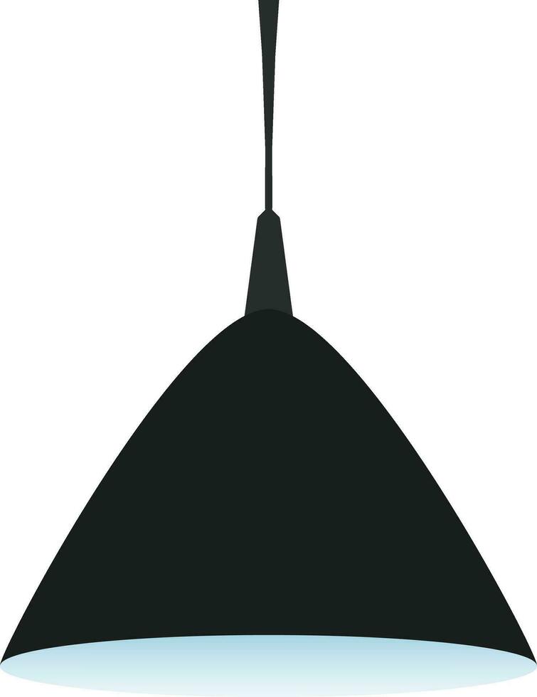 Illustration of modern hanging lamp. vector