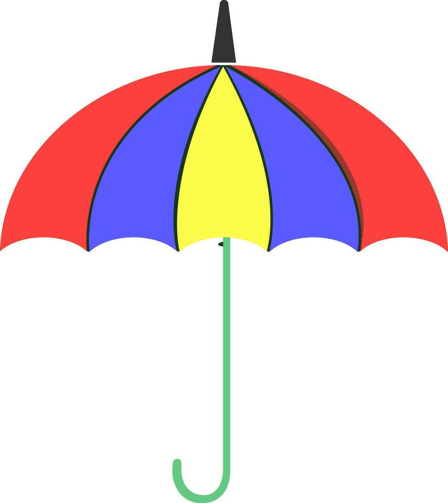 Isolated umbrella in flat style. vector