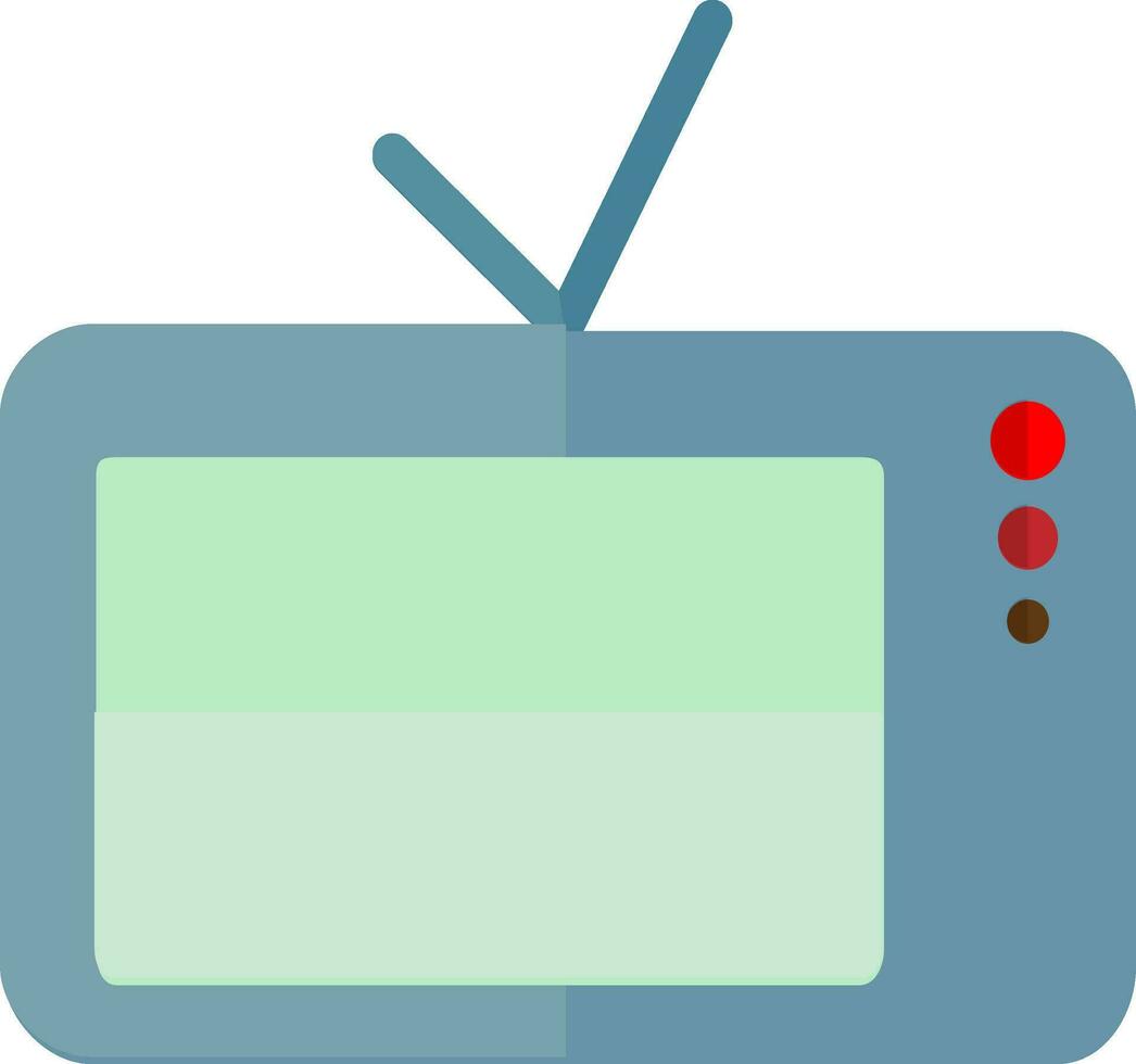 Flat style old television screen icon. vector