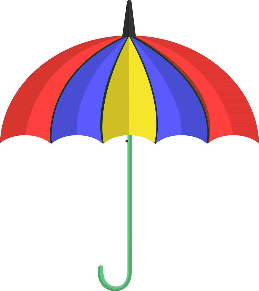 Isolated umbrella in flat style. vector