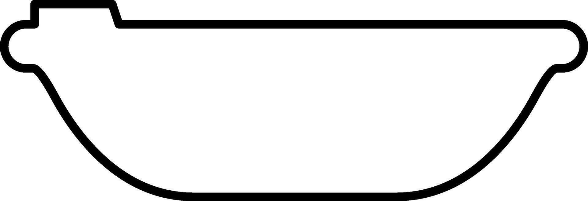 Illustration of a tub made by black line art. 24832032 Vector Art at