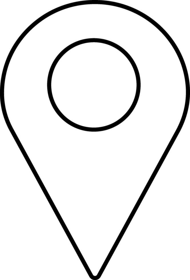 Flat style map pointer icon. vector
