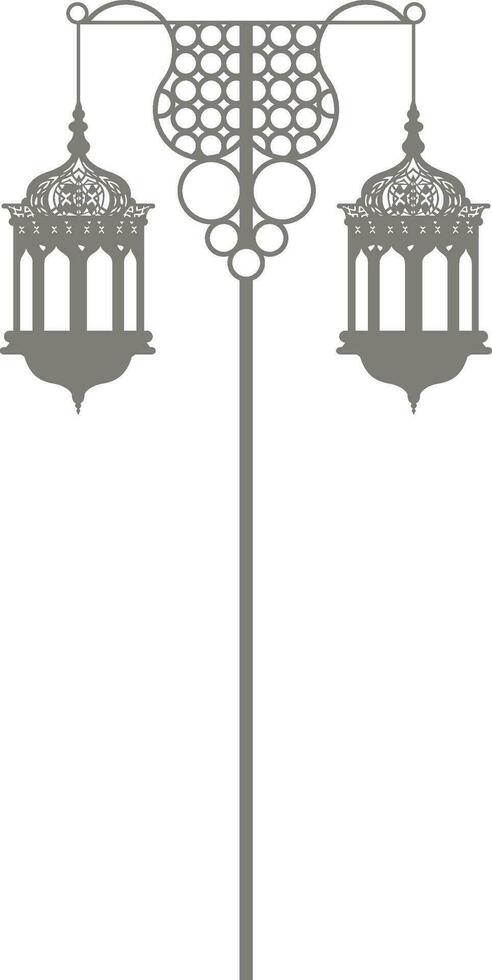 Road street lanterns hanging icon. vector