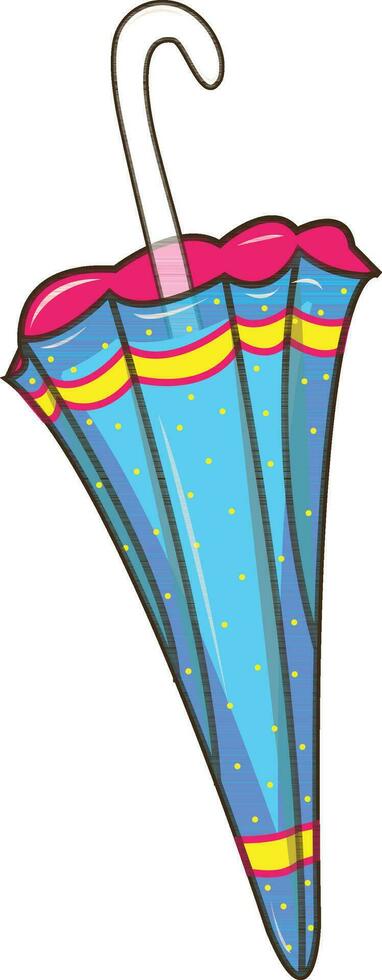 Illustration of beautiful colored umbrella icon. vector
