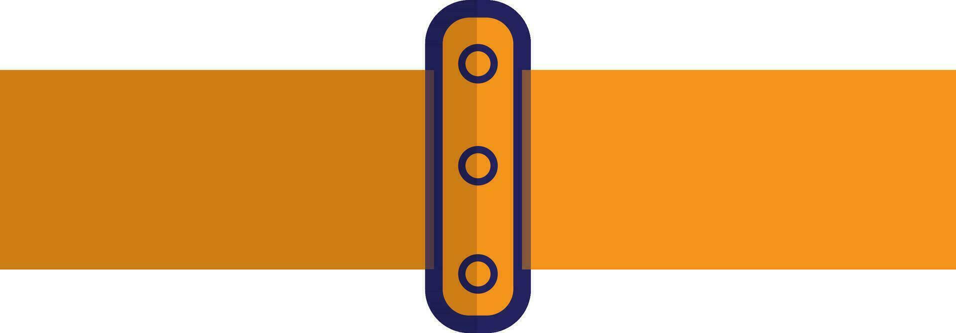 Yellow and blue pipe in flat style. vector