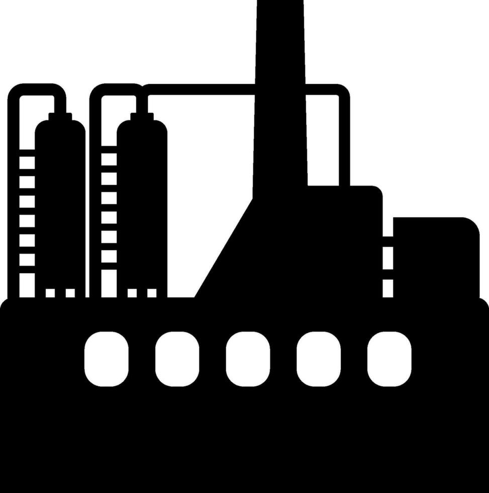 industrial o Procesando planta icono. vector