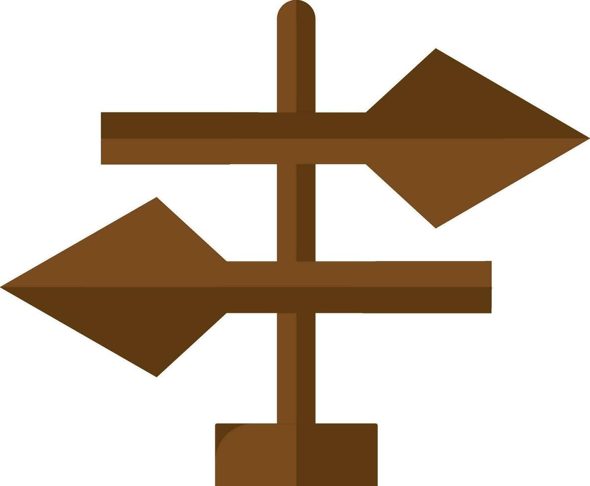 dos camino dirección flechas firmar o símbolo. vector
