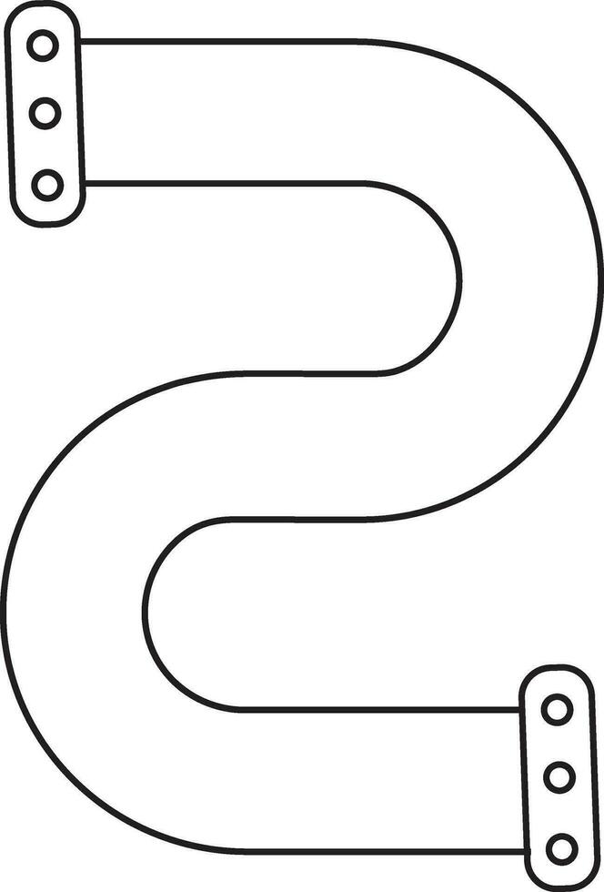 Flat style clog in the pipe icon. vector