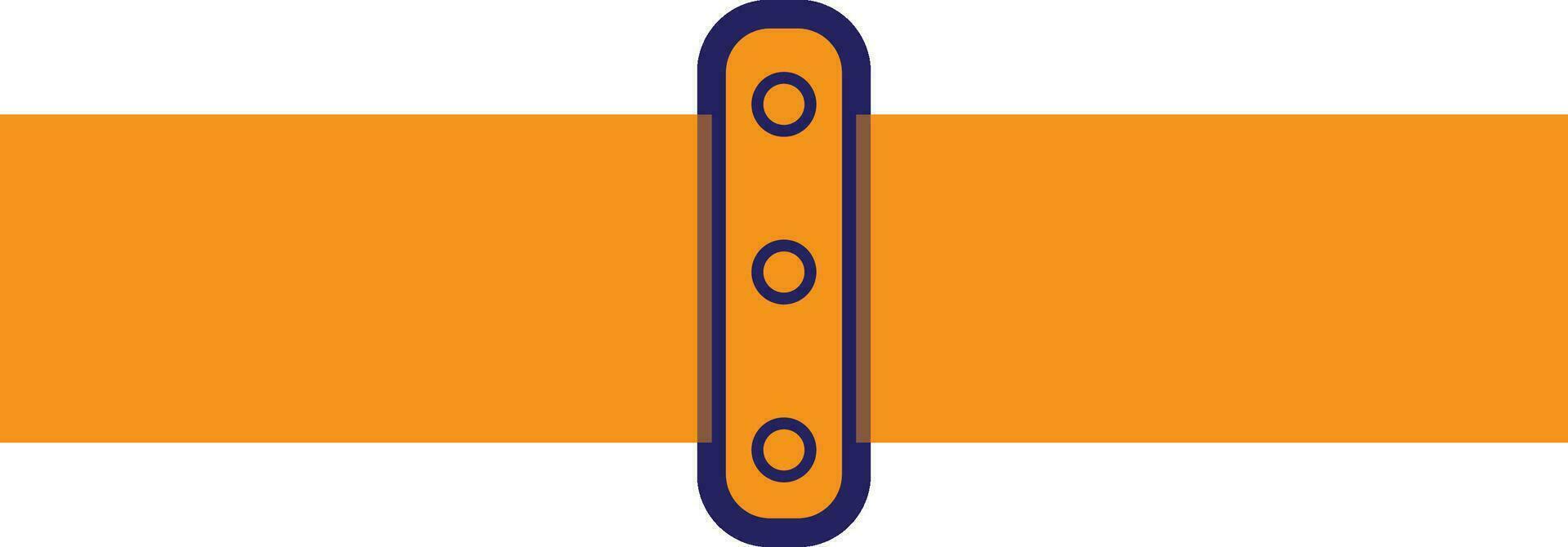 Yellow and blue pipe in flat style. vector