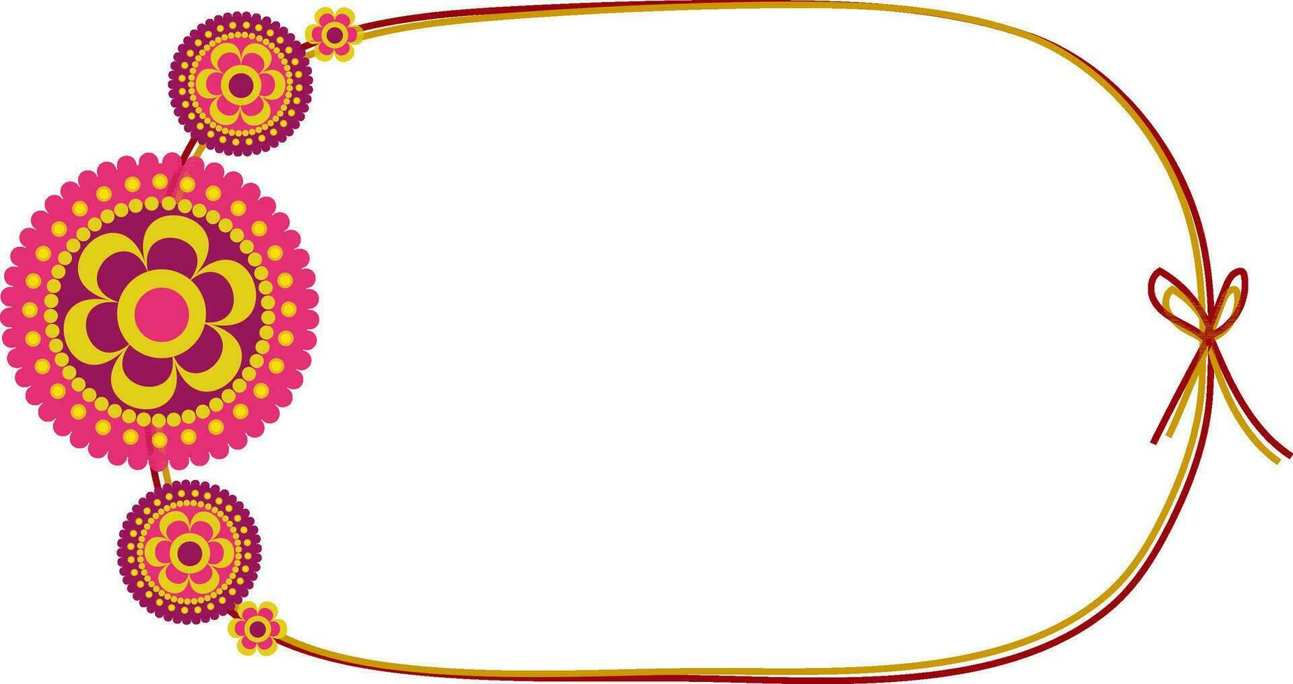 Flat illustration of a rakhi. vector