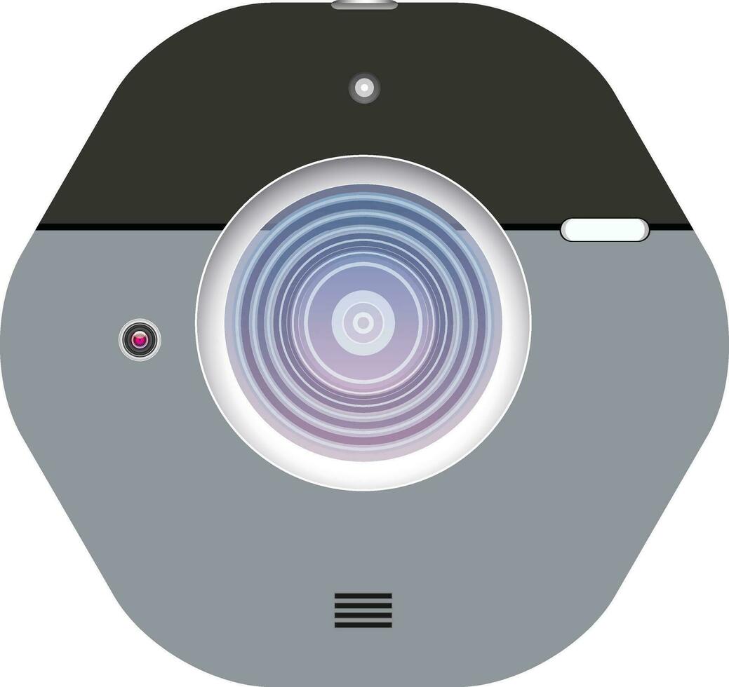 Isolated illustration of camera. vector