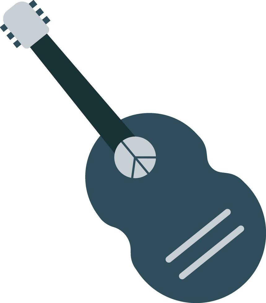 guitarra icono en blanco antecedentes. vector