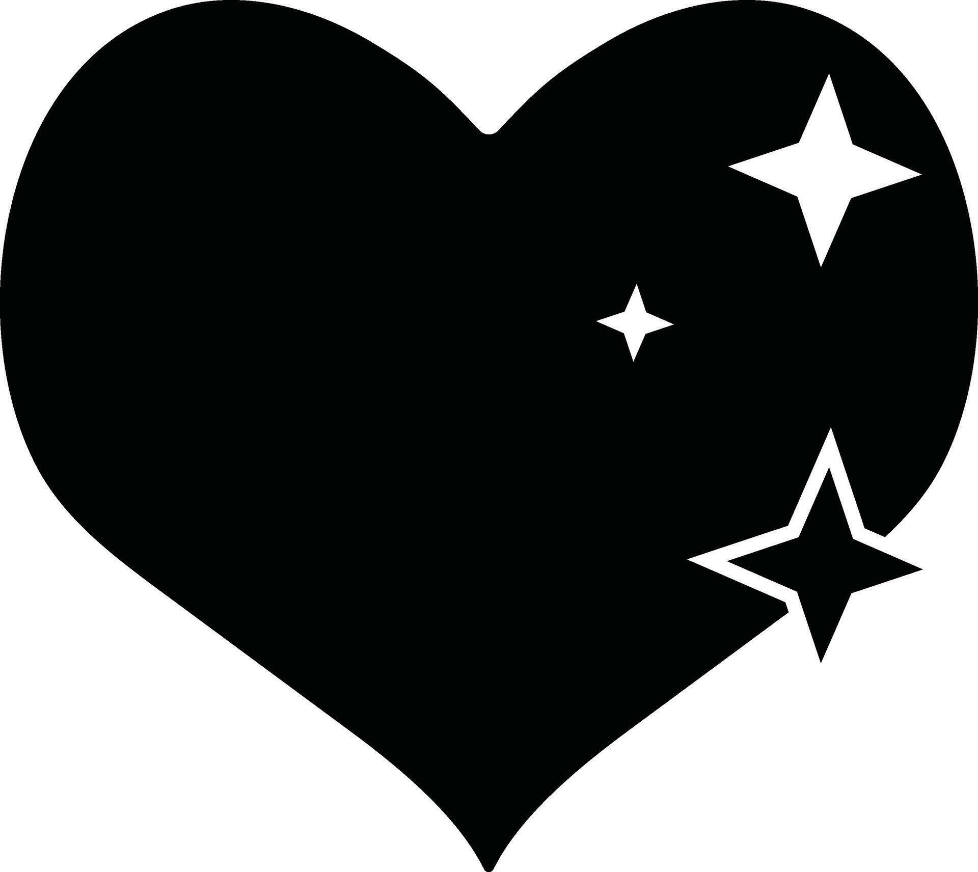 Icon of heart with stars. 24833121 Vector Art at Vecteezy