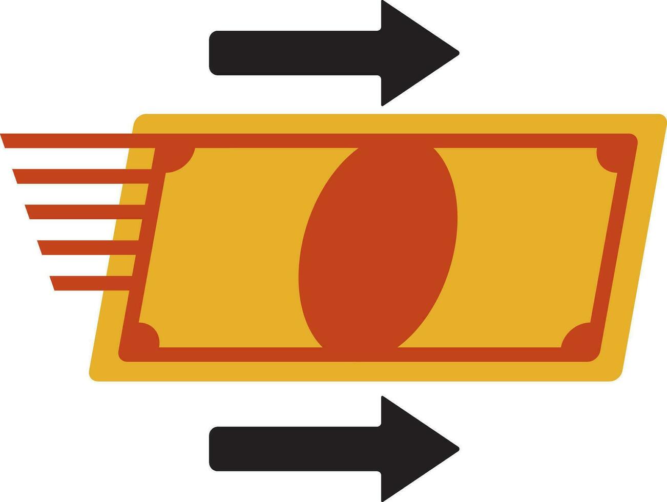 Online money transfer icon. vector