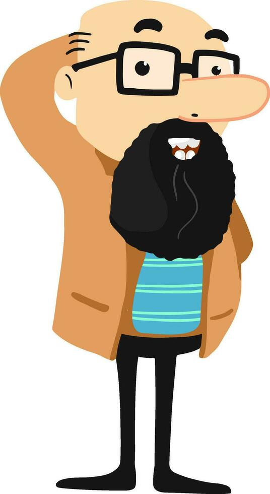 Character of a man. vector