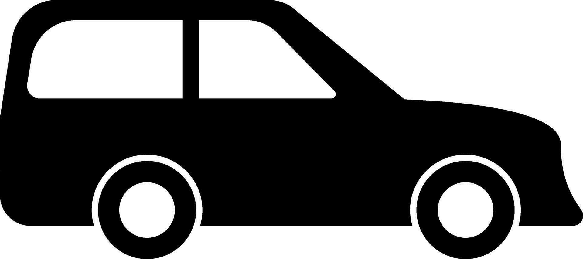 Car in black and white colour. vector