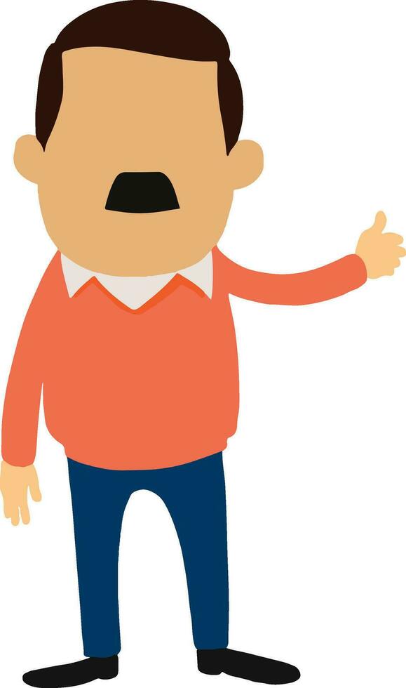 Character of a businessman. vector
