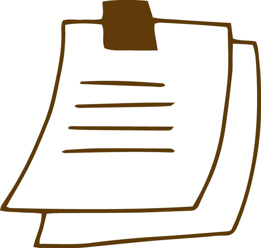 Flat illustration of paper documents. vector