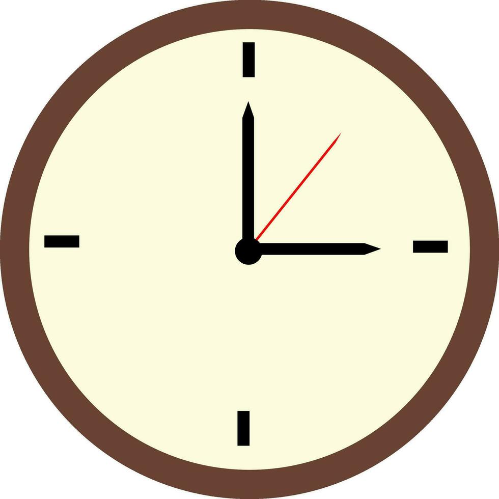 Flat illustration of a Clock. 24833655 Vector Art at Vecteezy