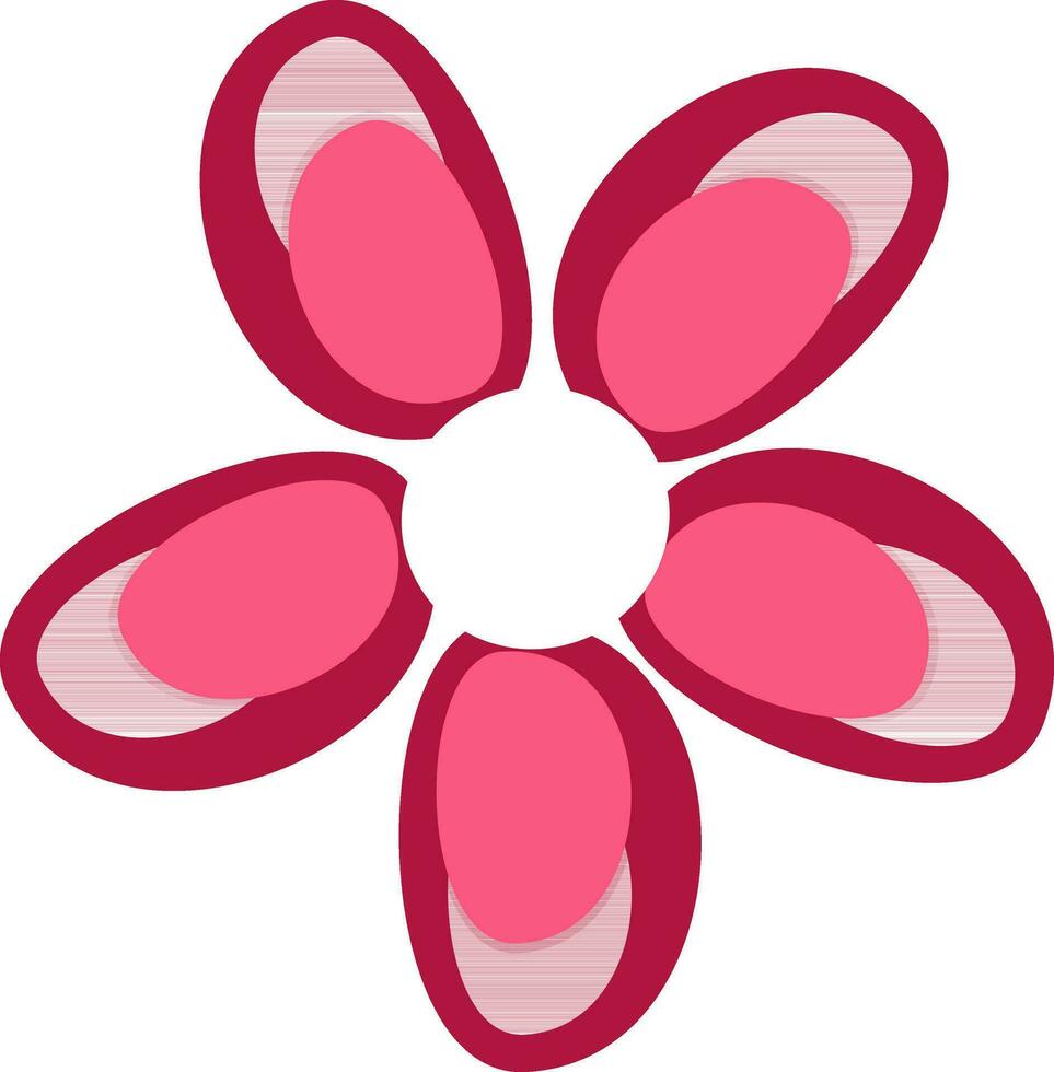 Doodle illustration of flower. vector