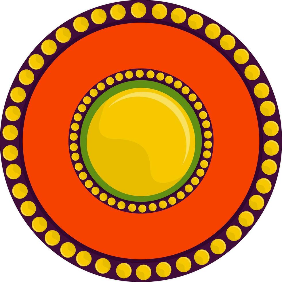 Illustration of circular design pattern. vector