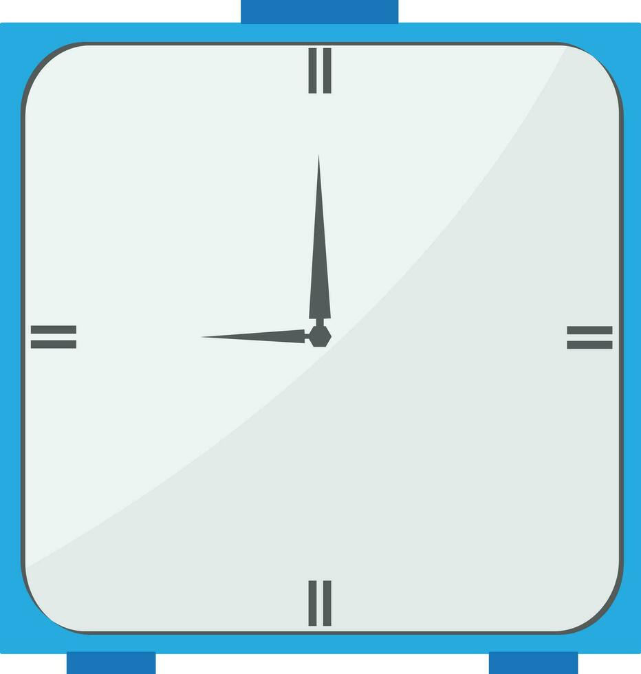 Flat illustration of clock. vector