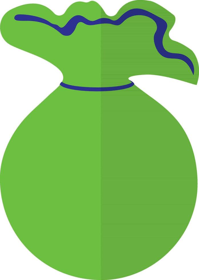 Half shadow of money bag icon for cash concept. vector