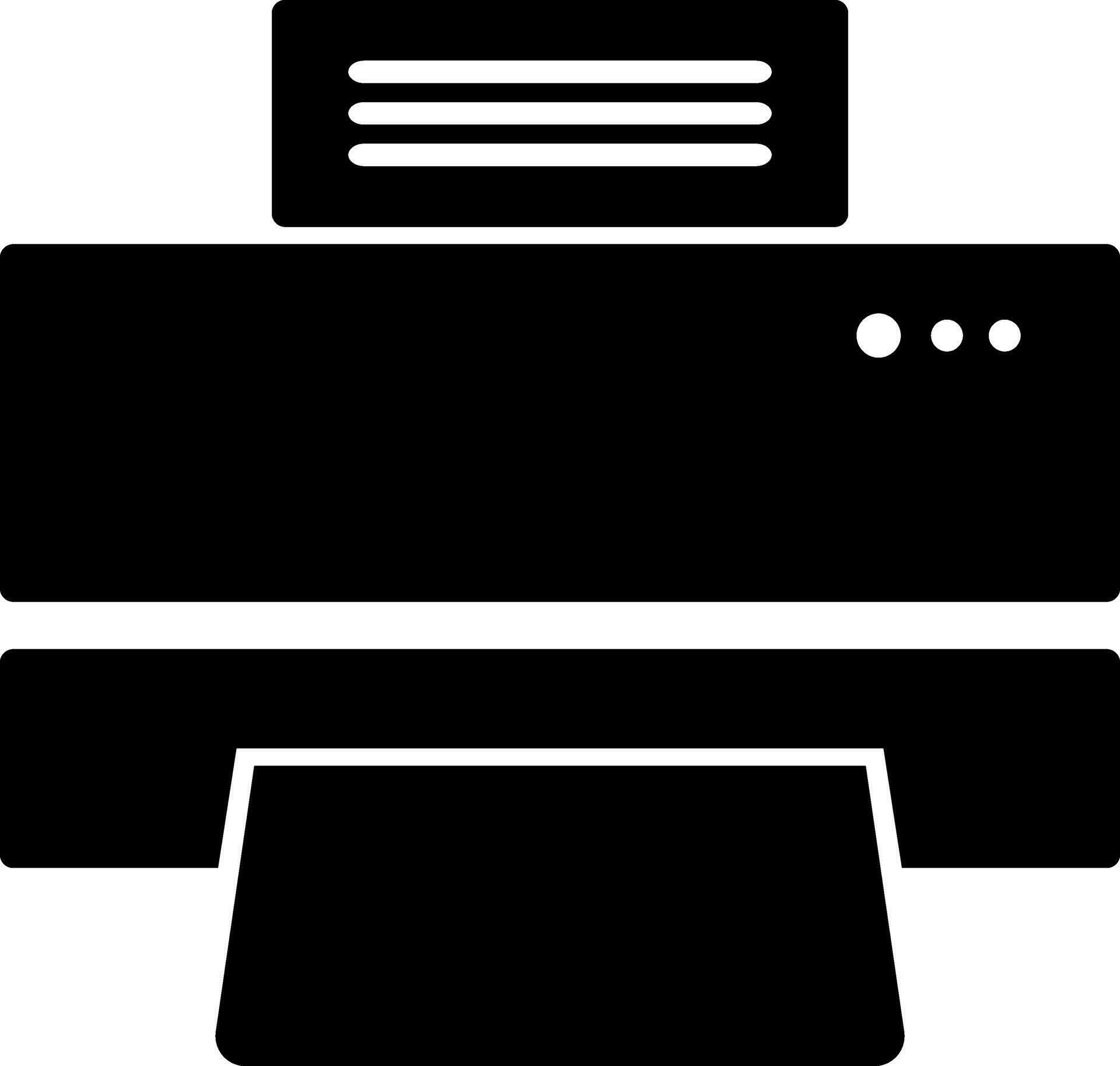 Isolated black and white printer. 24834075 Vector Art at Vecteezy