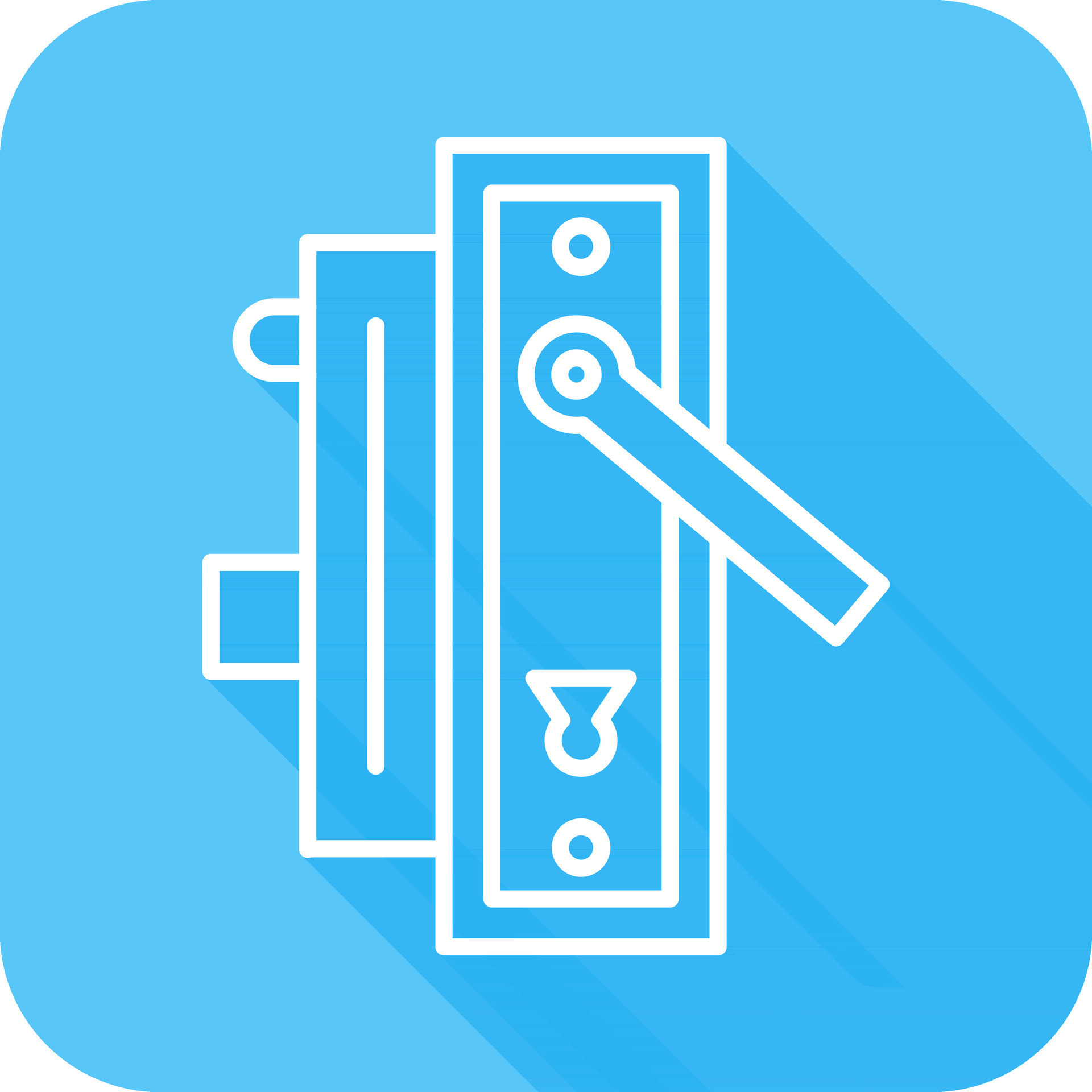 Door Handle Vector Icon 24834345 Vector Art at Vecteezy