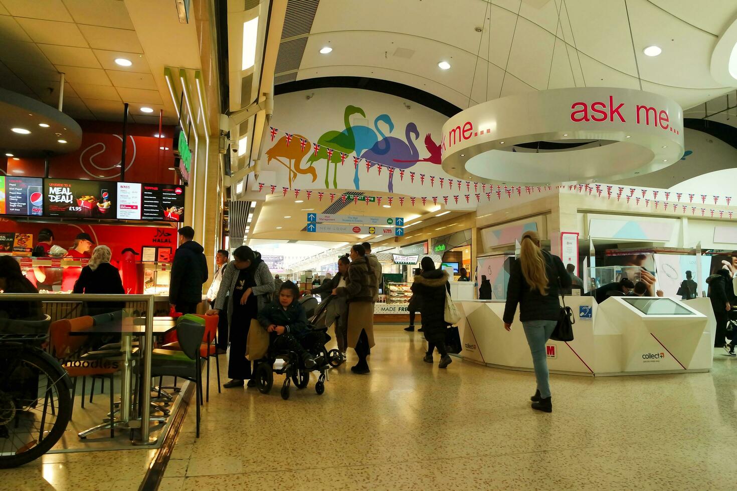 Indoor Shopping Mall Luton Central City Stock Photo 2300223097