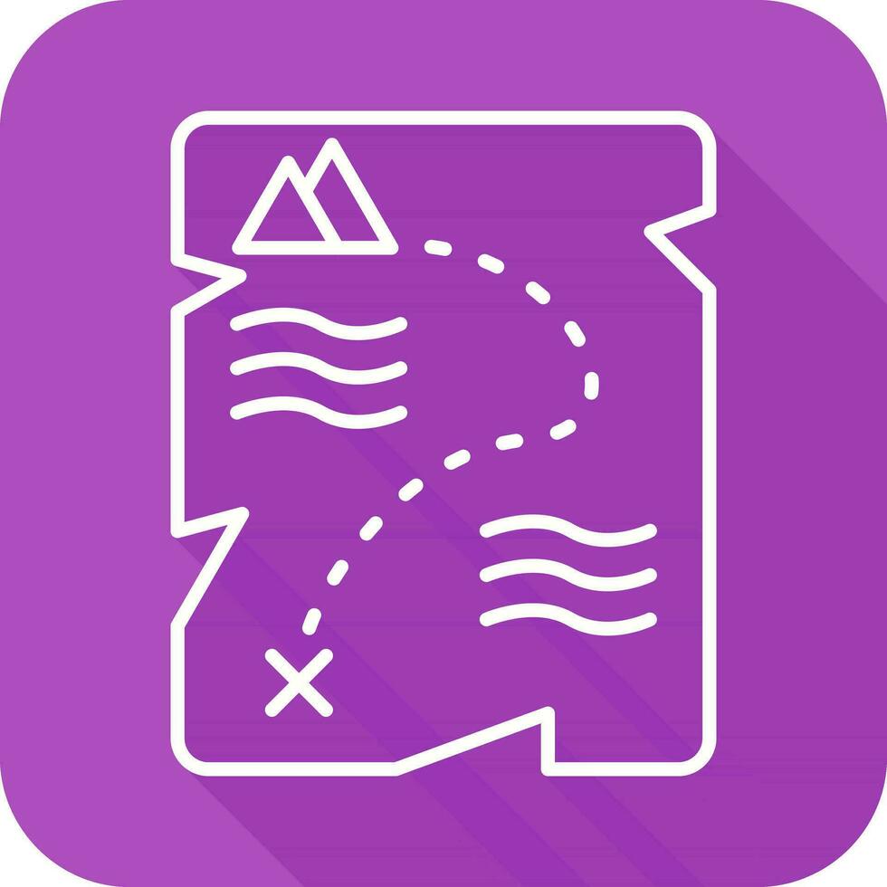 Treasure Map Vector Icon