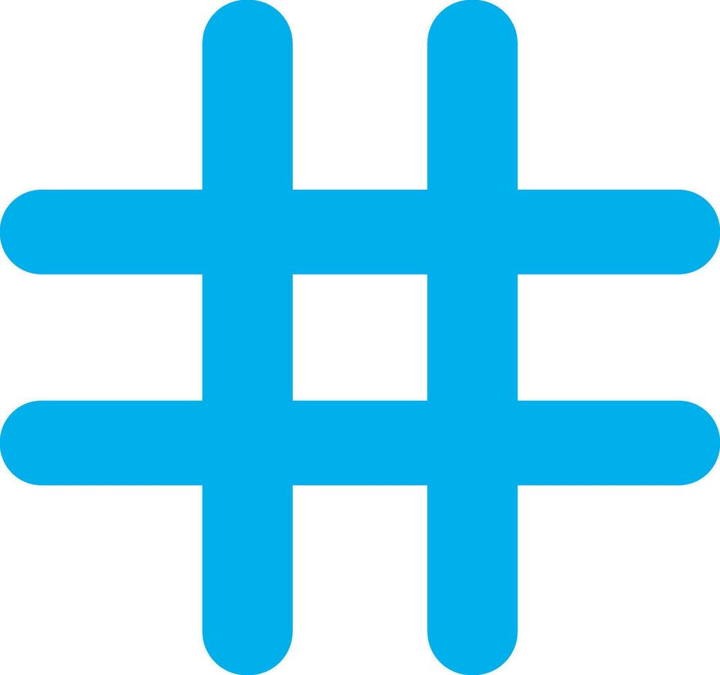 Blue hash on white background. vector