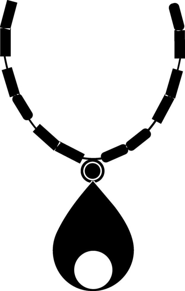 Vector Necklace symbol in flat style.