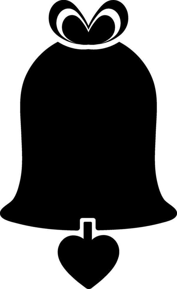 Bell sign or symbol in flat style. vector
