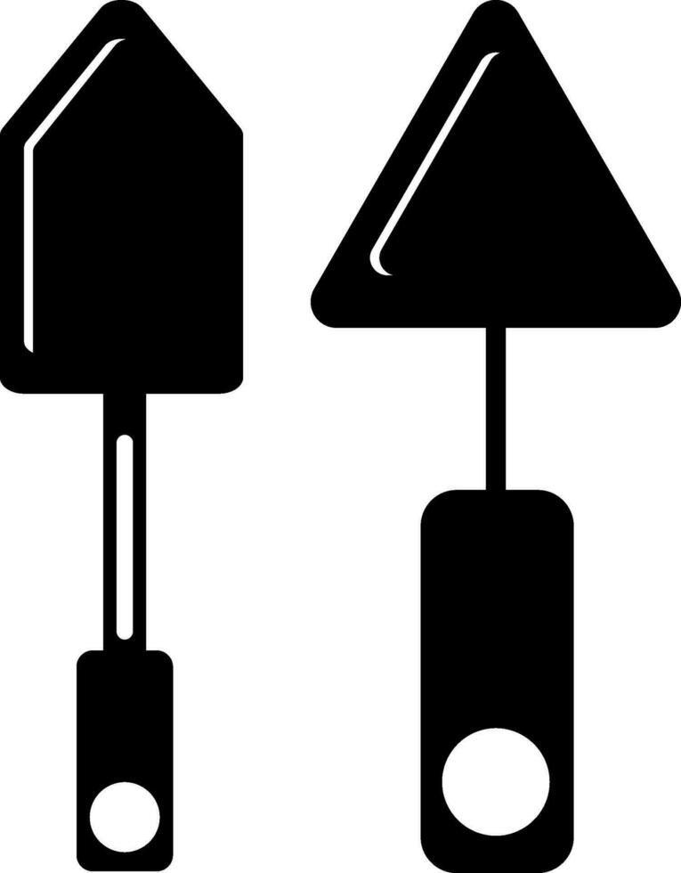 Flat illustration of Shovel and Trowel. vector