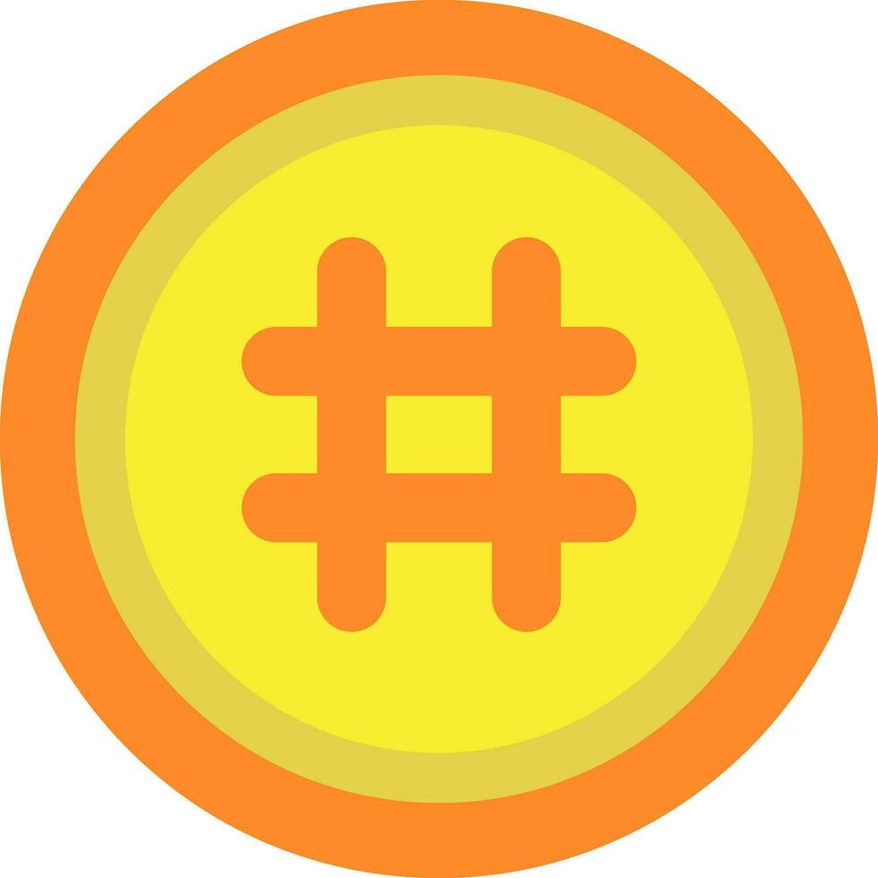 Illustration of a coin. vector