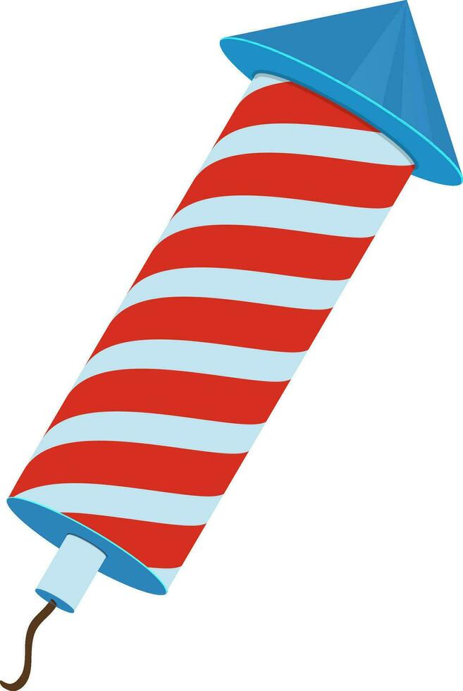 American Flag colors rocket. vector