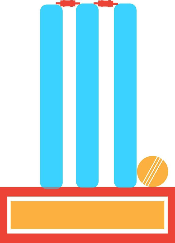 Sport wicket trophy award. vector