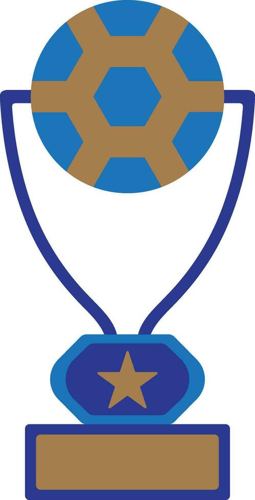 Sport trophy award icon on background. vector