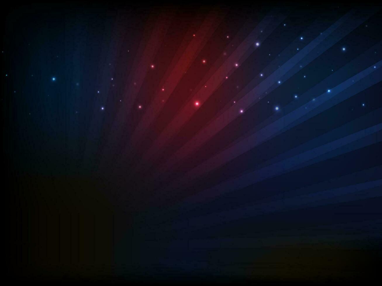 Black shiny gliterring rays background. vector