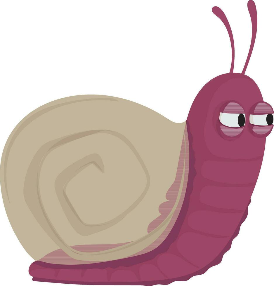 Illustration of snail. vector