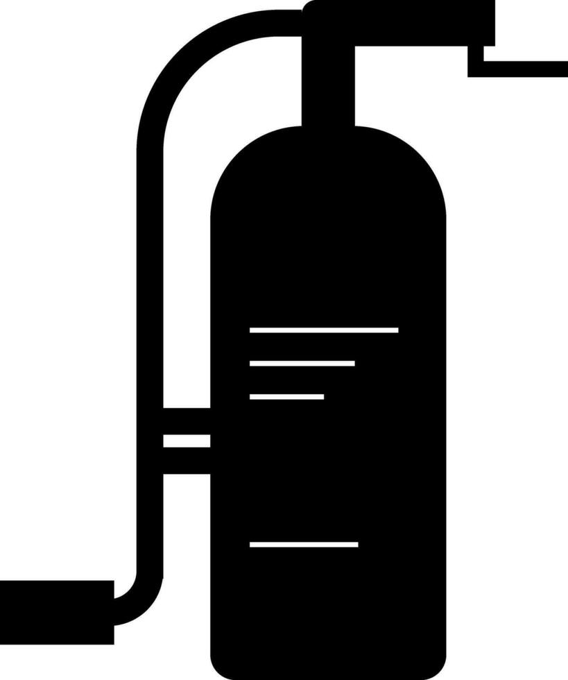 Flat illustration of fire extinguisher. vector