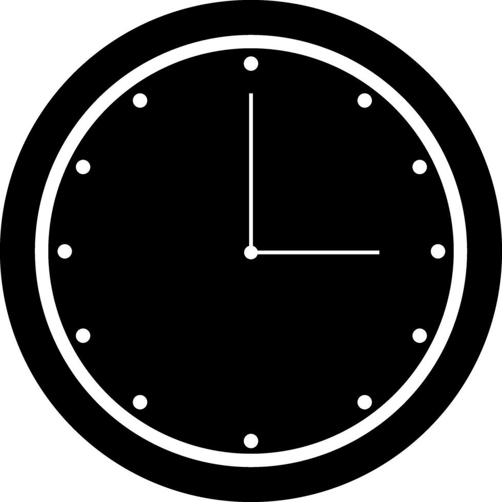 Illustration of flat style clock or watch. vector