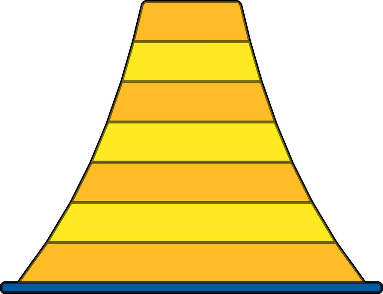 Illustration of conveyor belt in flat style. vector