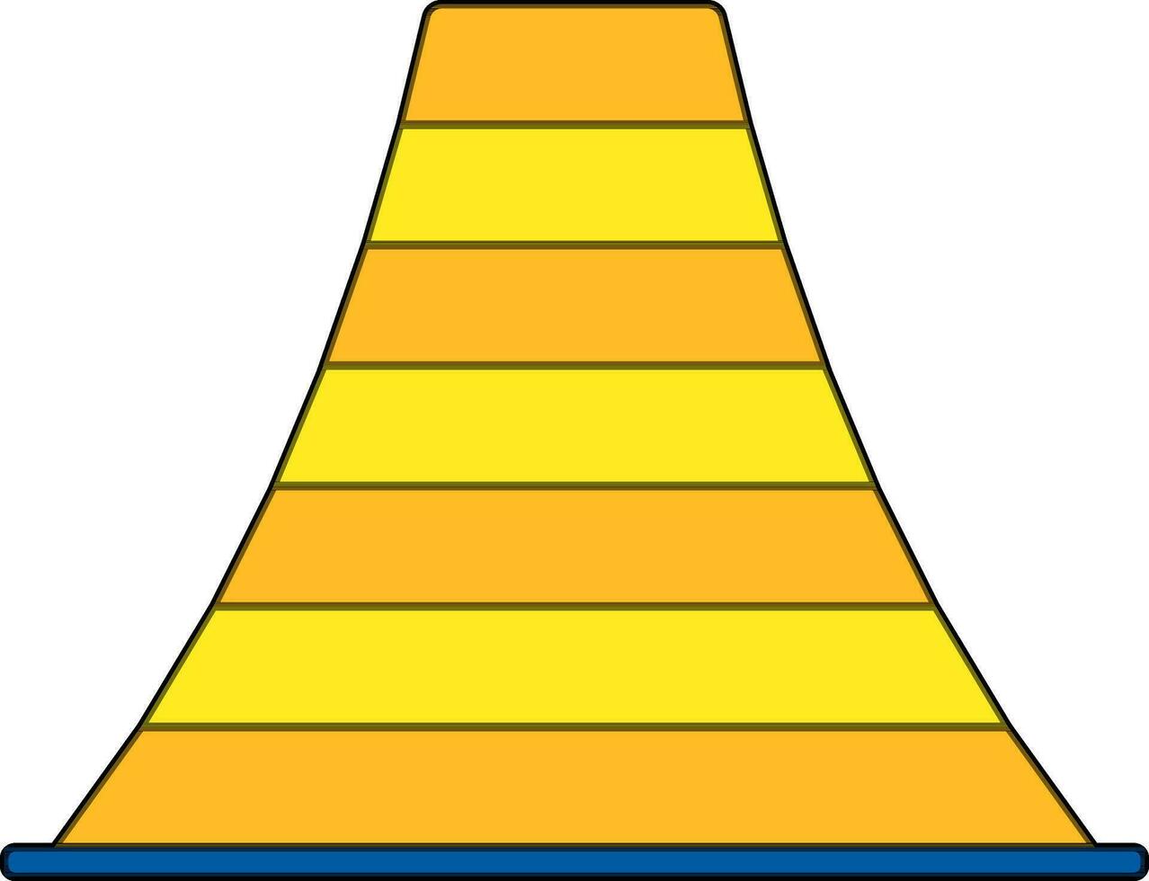 Illustration of conveyor belt in flat style. vector