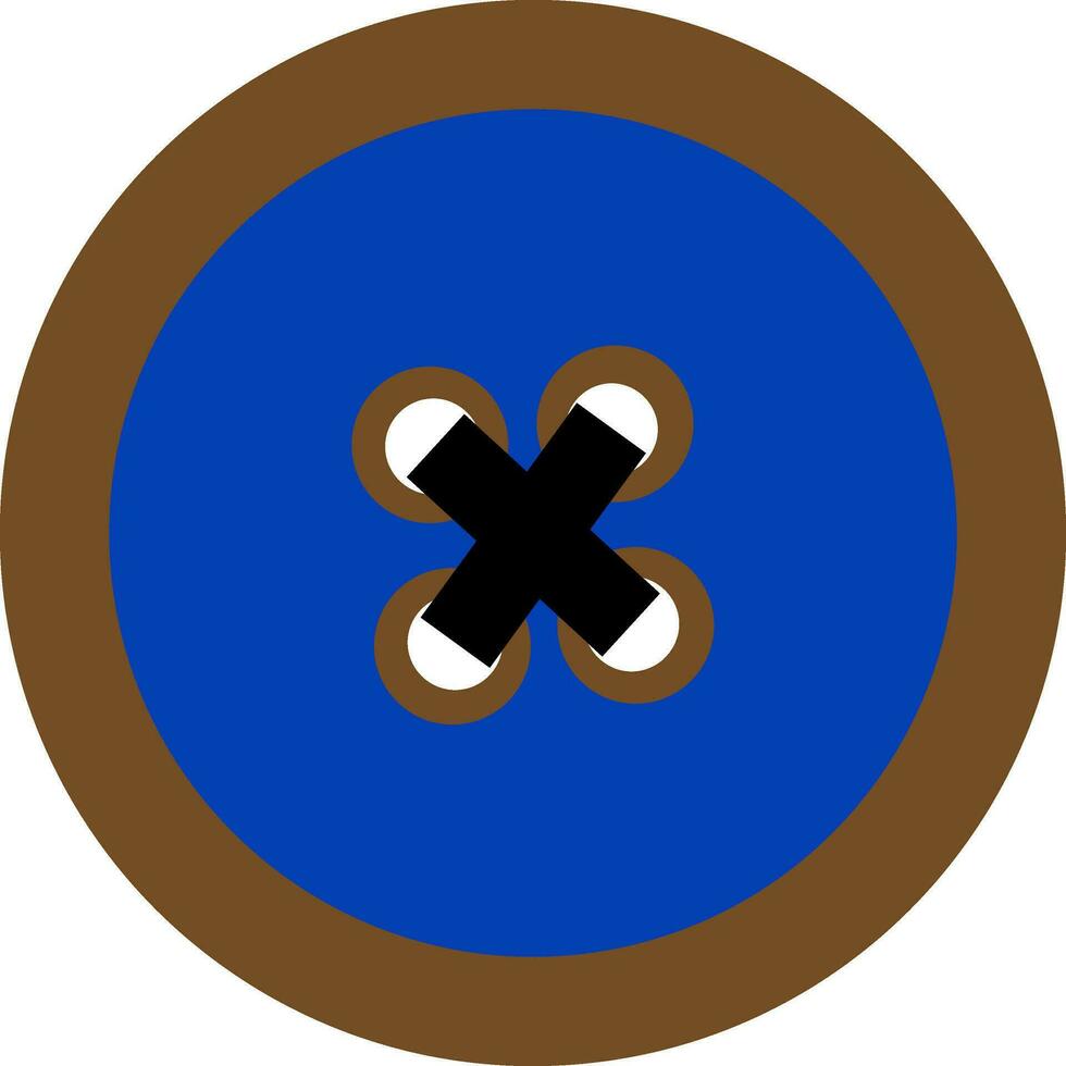 Illustration of a clothe button. vector