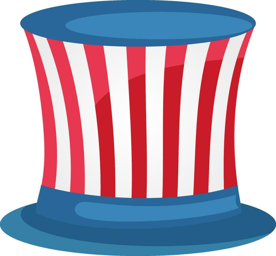 Uncle sam's hat icon or illustration. vector