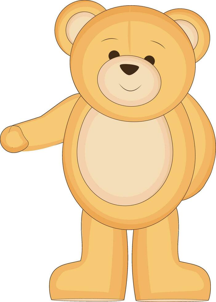 Illustration of a teddy bear. vector