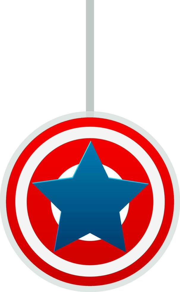 Captain america sign in flat style. vector
