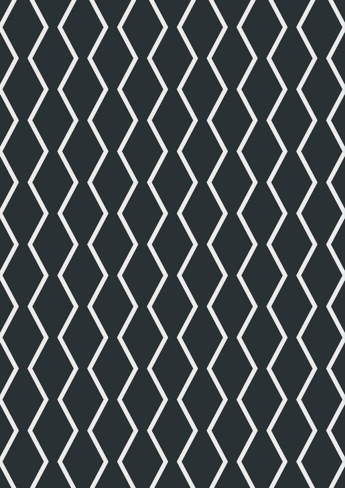 blanco zigzag líneas en negro antecedentes. vector